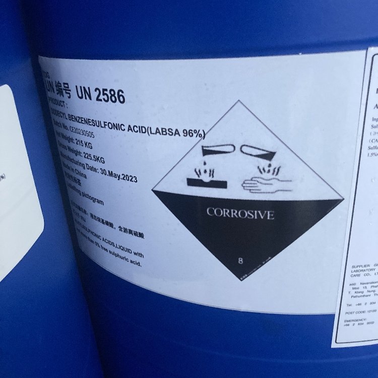 Cosmetic Raw Material Labsa For Daily Chemicals Labsa Sulfonic Acid Detergent Labsa 96% With Low Price
