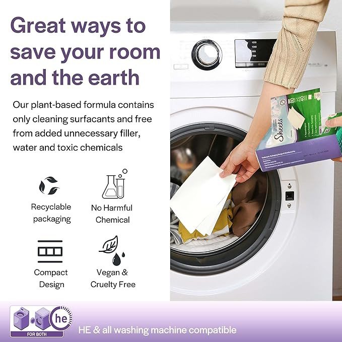 Factory OEM ECO-friendly Fresh Linen Scent APPAREL Laundry Detergent Sheets for clothes washing