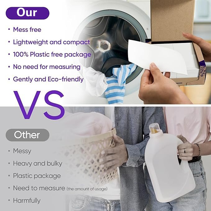 Factory OEM ECO-friendly Fresh Linen Scent APPAREL Laundry Detergent Sheets for clothes washing