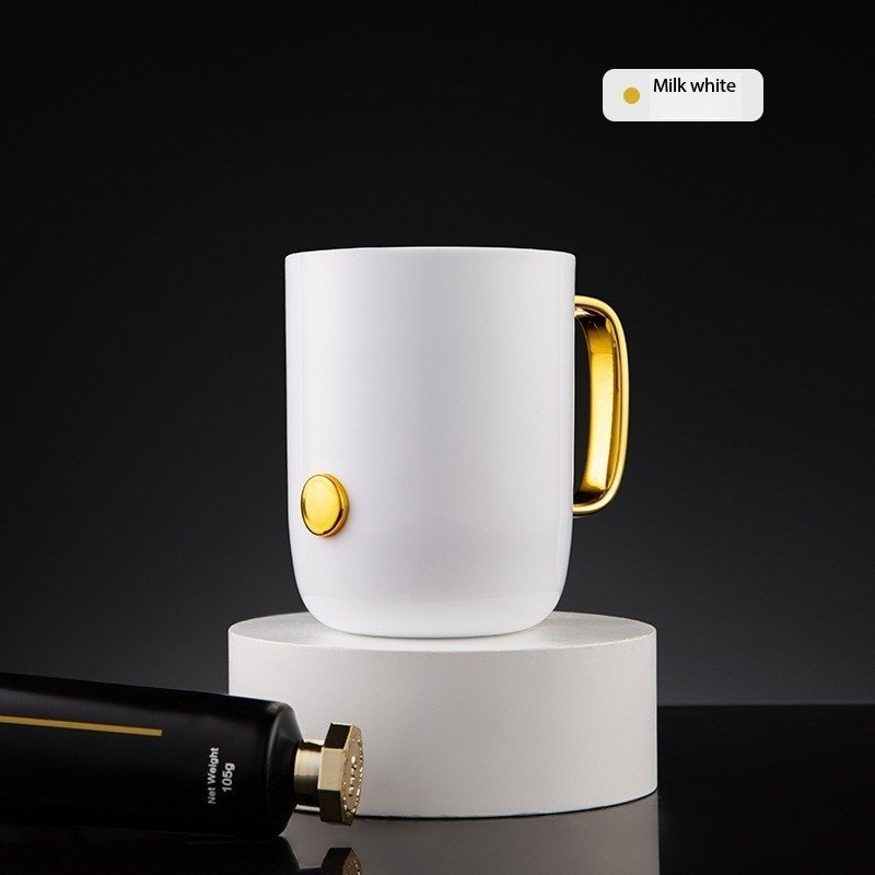 New household gold-plated mouthwash cup set for couples, convenient travel toothbrush box, toothpaste storage