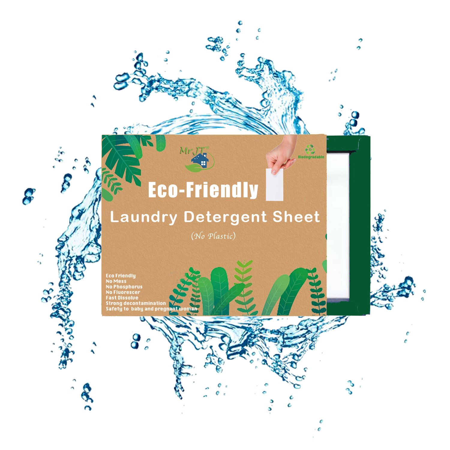 Biodegradable Enzymatic Berry Fruit Scent Laundry Detergent Strip Washing Powder Sheet Supplier Manufacturer