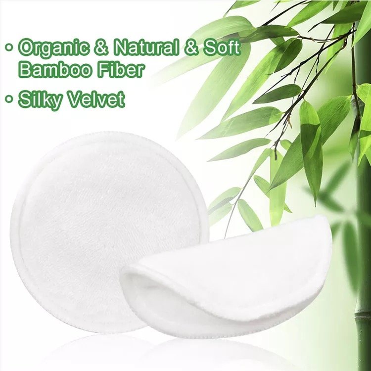 Wholesale Eco-friendly Disposable OEM Reusable Bamboo Makeup Remover Pads