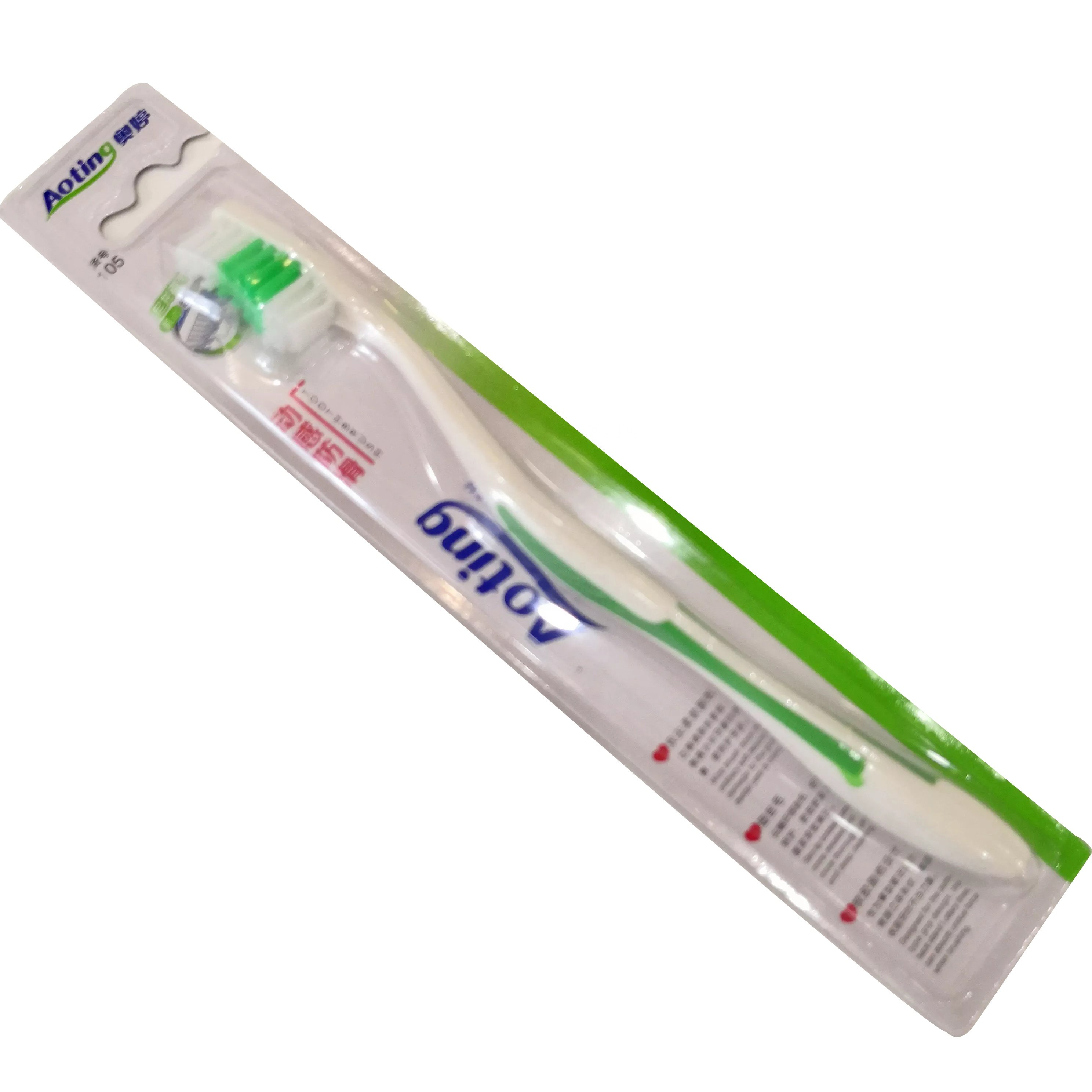Wholesale Custom Packaging Hard Handle Ultra Soft Bristles Adult Toothbrush Manufacturing With Logo