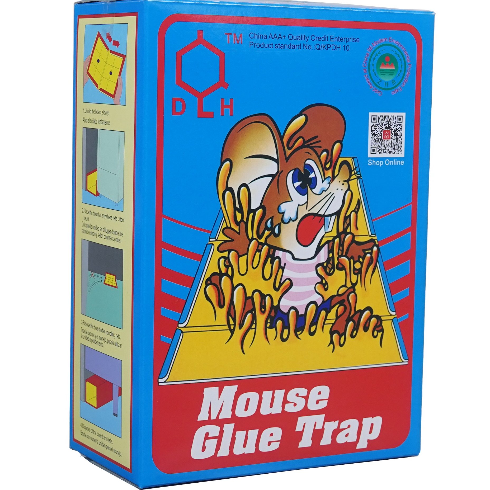 Household board rat glue tube trap