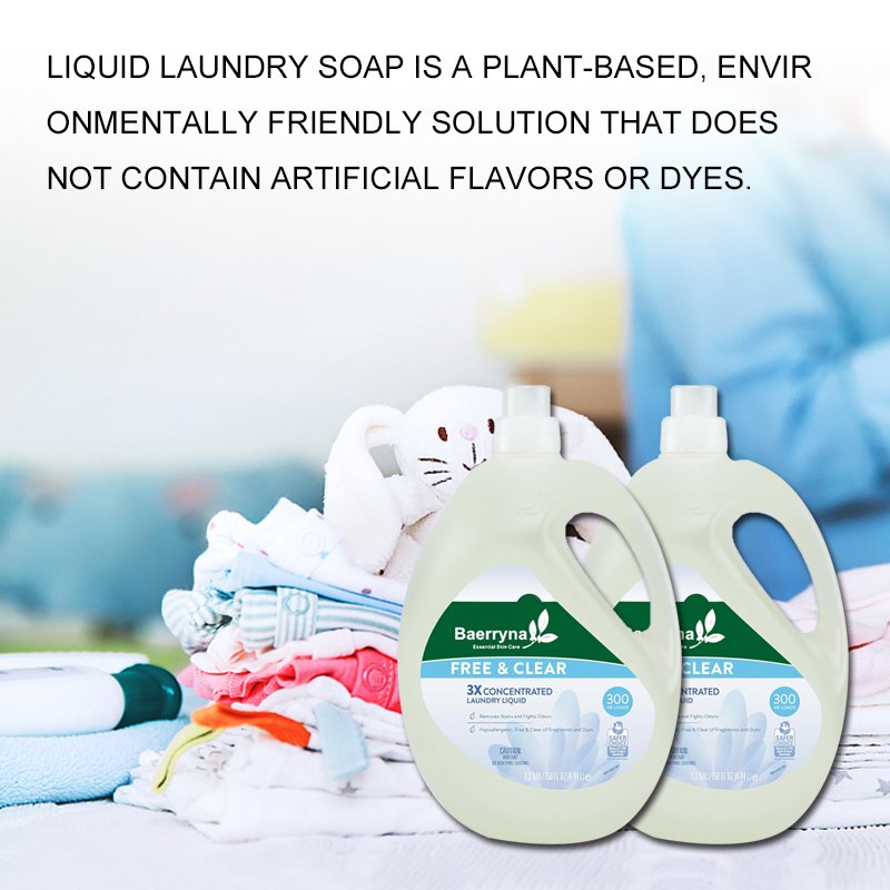 Bio Active Formula Eco Friendly Plant Based Detergent Washing Liquid Laundry Detergent Liquid