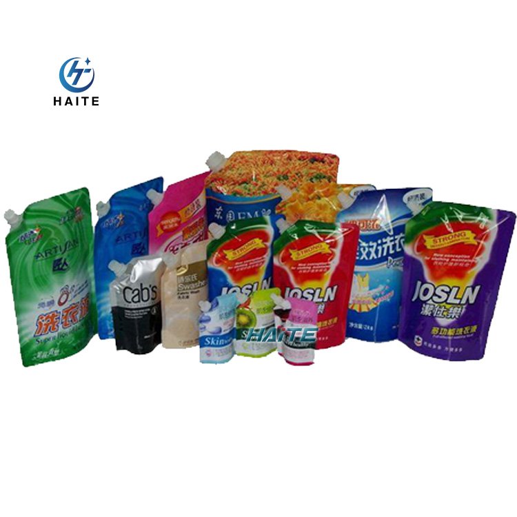 Automatic stand up pouch sachet bag suction nozzle liquid jelly juice packing filling machine