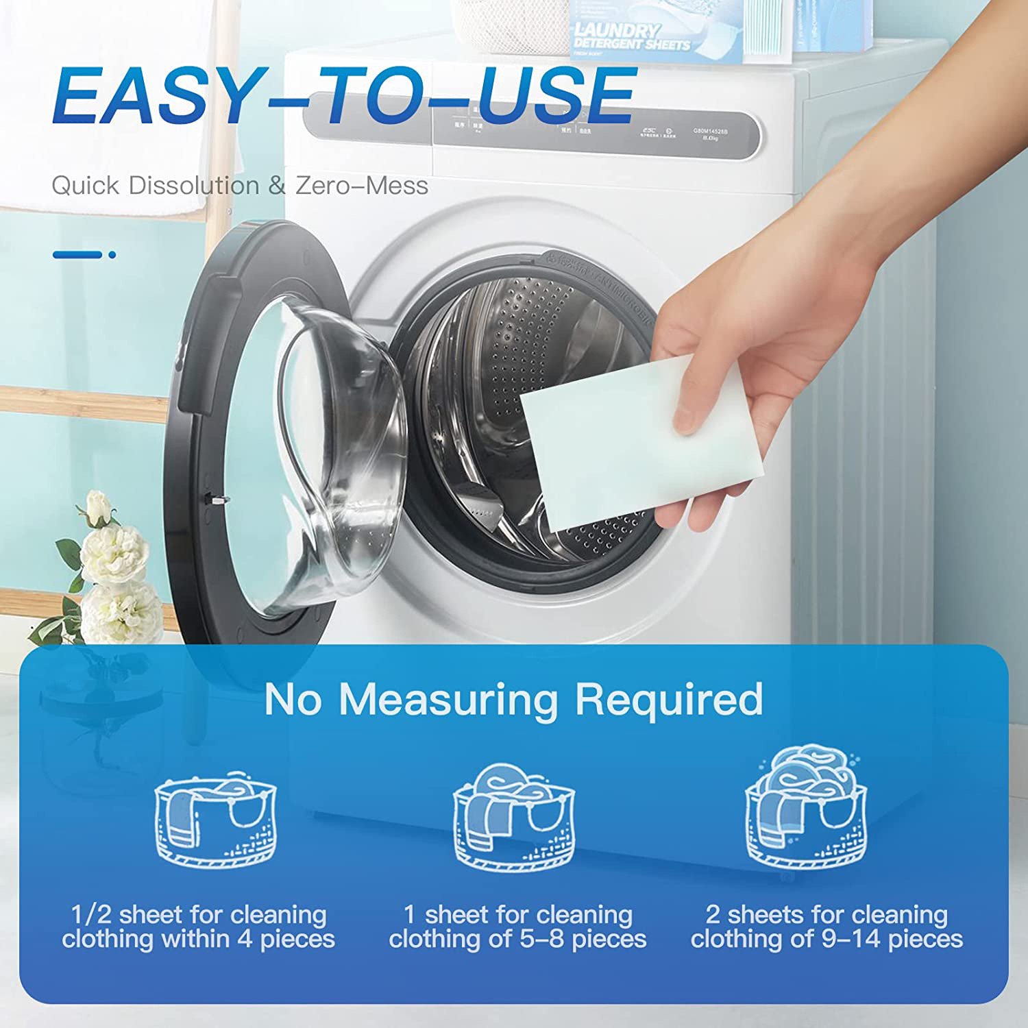 Factory Eco-friendly Biodegradable Hypoallergenic Pure Natural Plant Laundry Detergent Sheet Strips