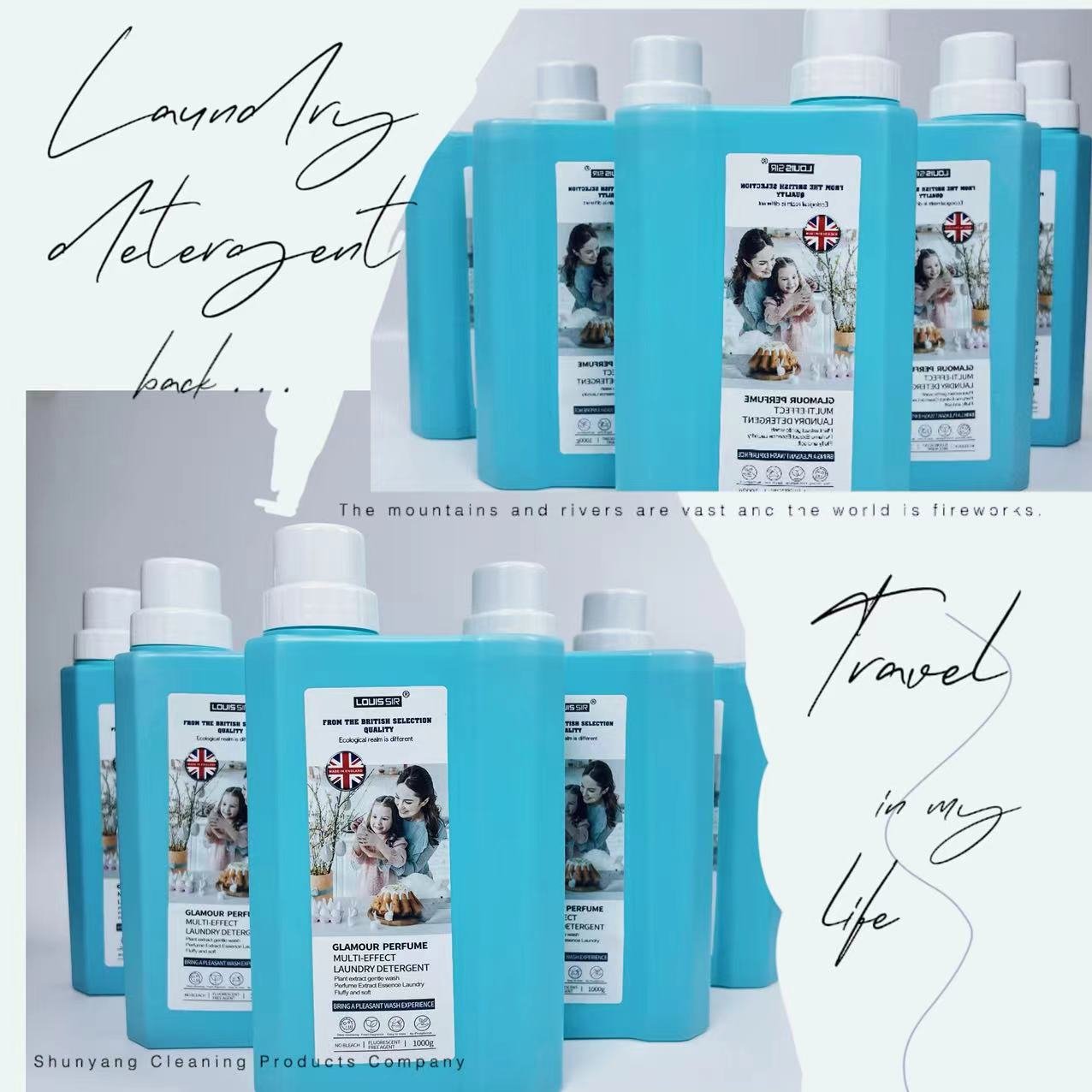Cleaning Products Liquid Washing Detergent WHITE 1L Laundry Detergent for Washing Best Quality Products from Manufacturer