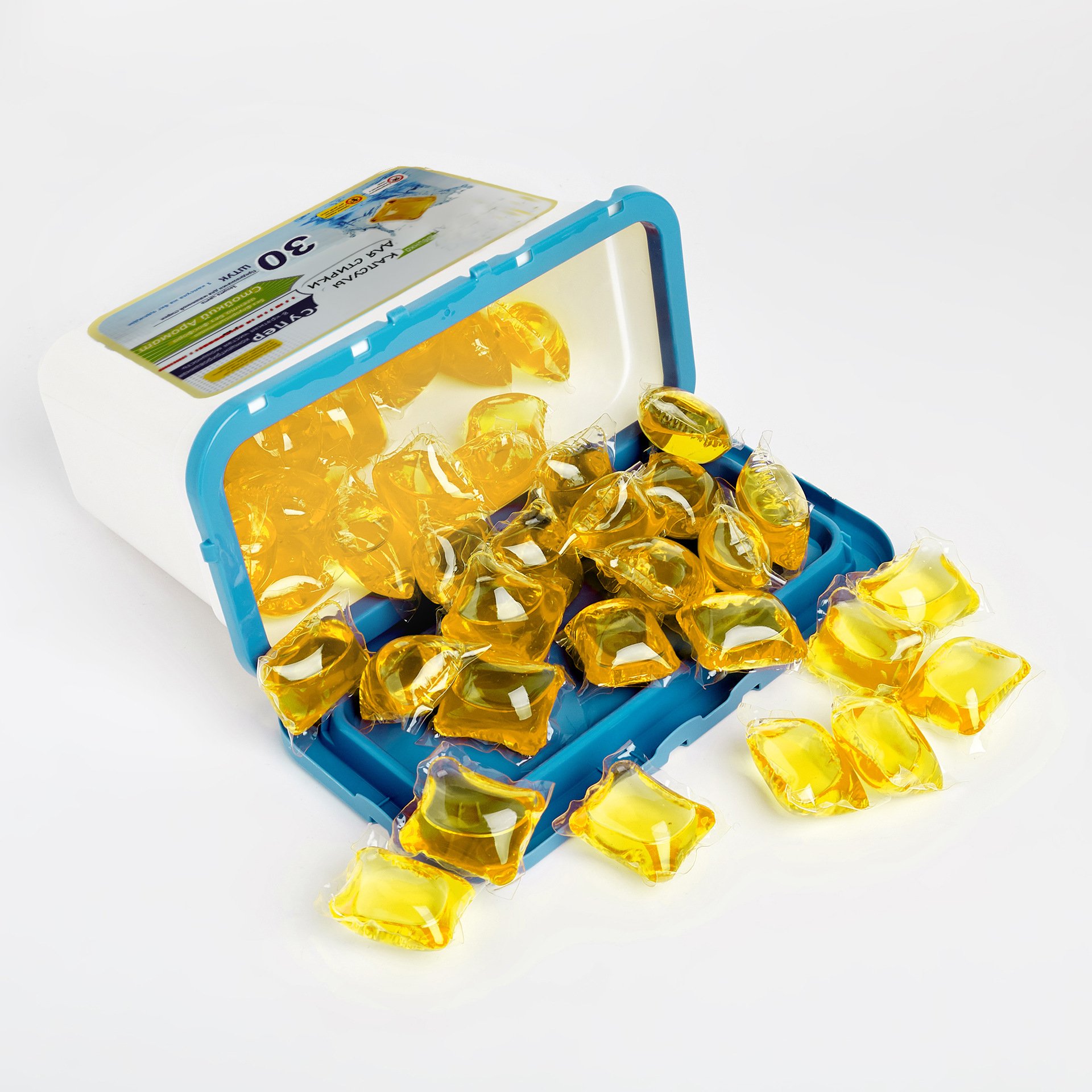 Eco-friendly cleaner pods scented beads washing capsules liquid gel laundry detergent pods