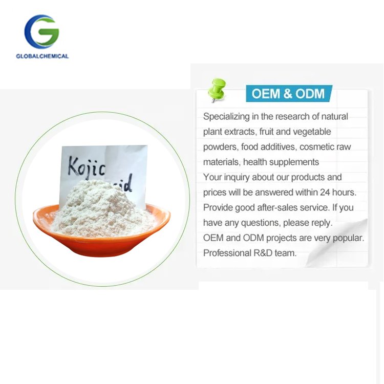 Cosmetic kojic acid powder buy 99% Daily Chemical cas 501-30-4 skin whitening kojic acid
