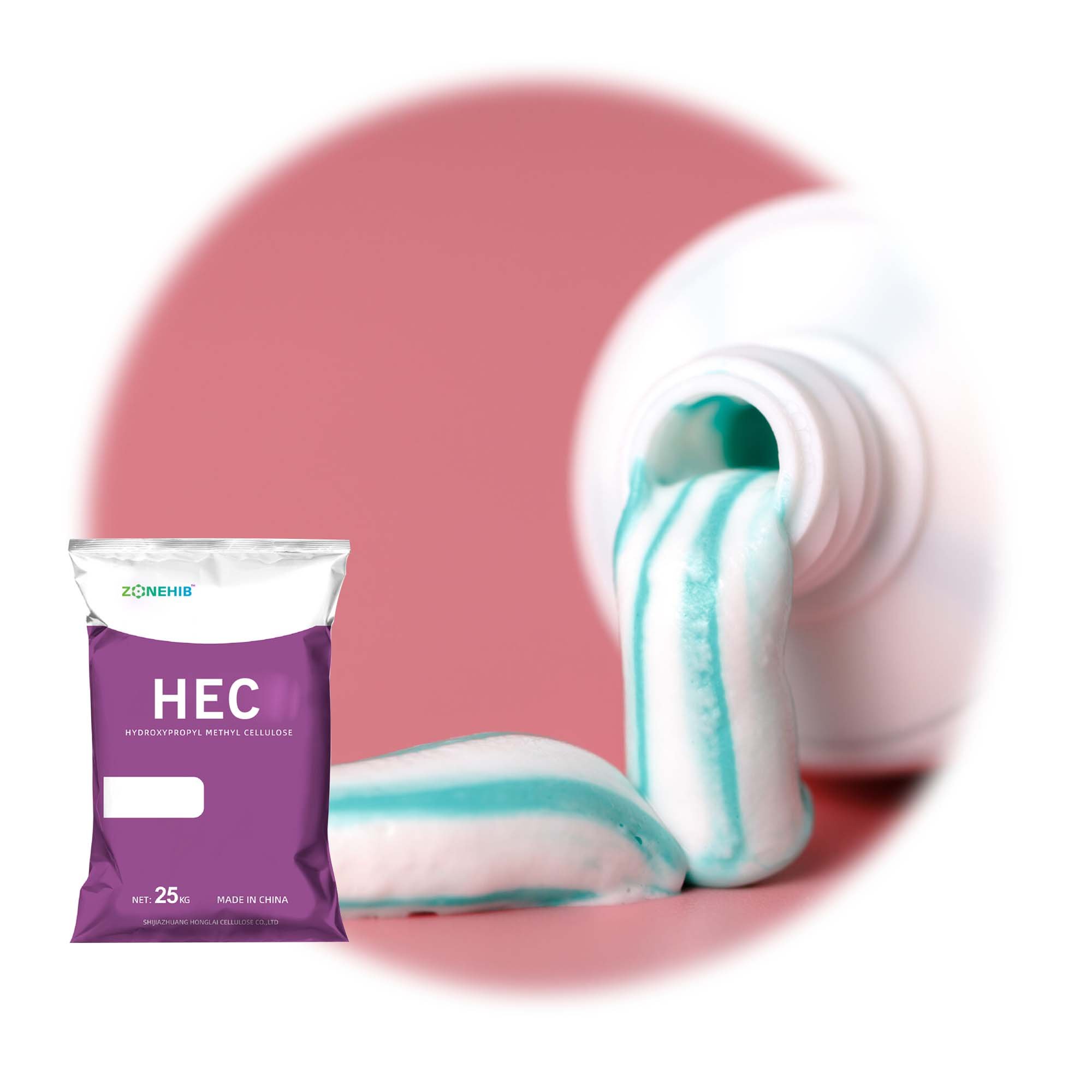 Low Ash Crack Resistance Hydroxyethyl Cellulose Ether HEC Powder For Daily Chemical Natrosol Tylose