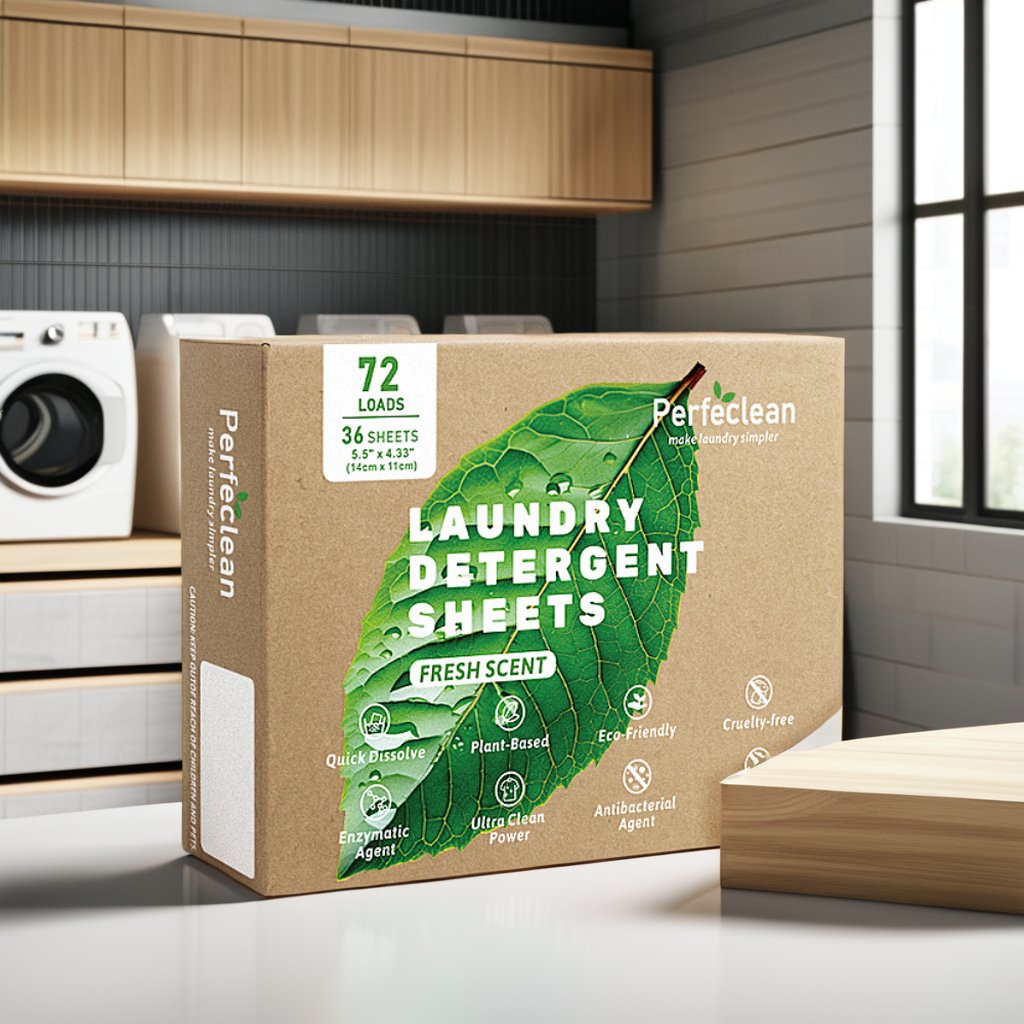 Customized Fragrance Box Logo Laundry Detergent Sheets Factory Direct Eco-Friendly And Effective Cleaning