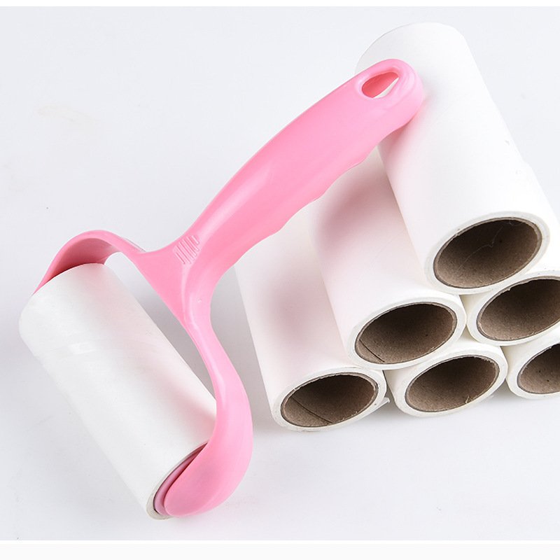 Household Daily Lint Roller Paper Core Removable Felt Roller Brush Lint Applicator Clothes Lint Remover Brush