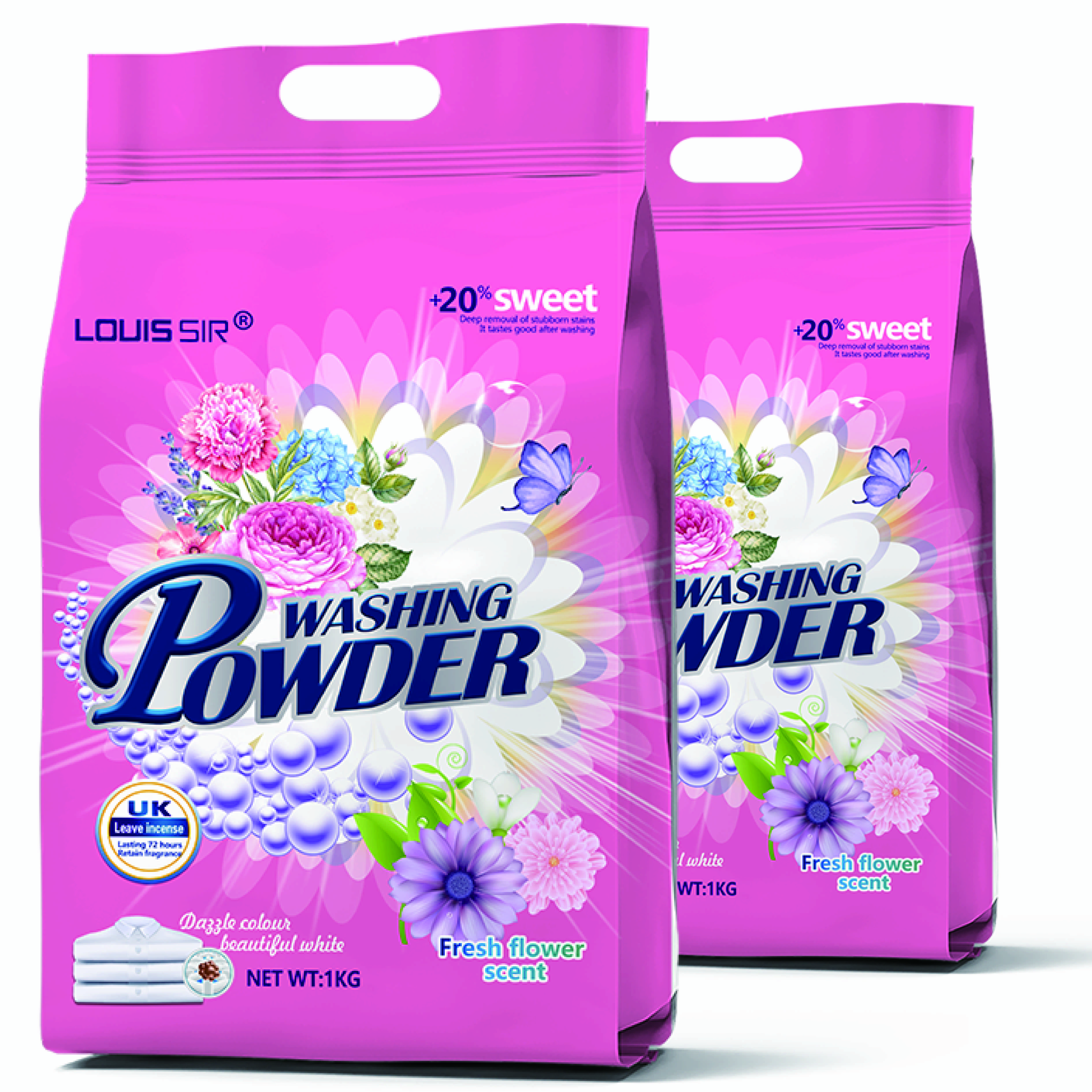 2kg 3kg 5kg washing machine commercial laundry detergent powder biodegradable washing powder made from manufacturer