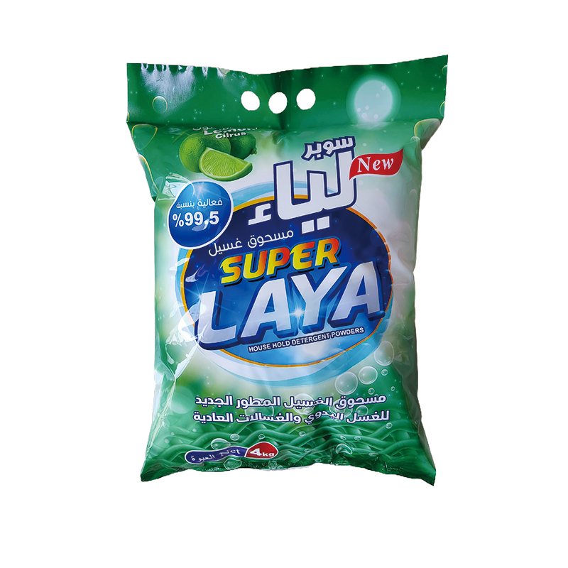 Custom Printed Plastic Laundry Detergent Powder Packaging Bag Washing Powder Heat Seal Laminated Pouch