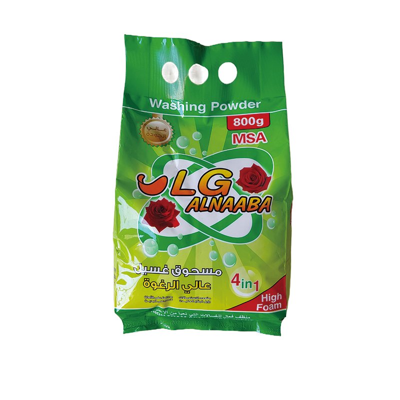 Custom Printed Plastic Laundry Detergent Powder Packaging Bag Washing Powder Heat Seal Laminated Pouch