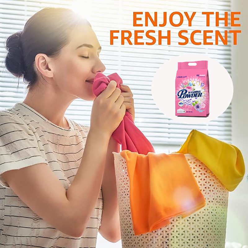 Laundry Detergent Powder for All Fabrics Including Baby Clothes with Attractive Scent