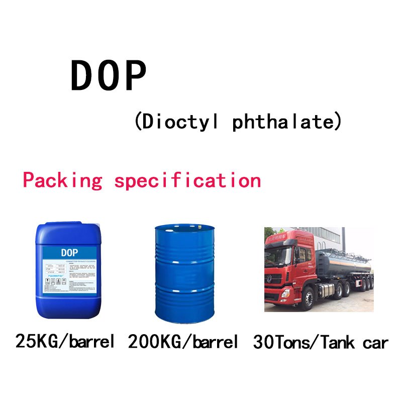 DOP Plasticizer Chemical Auxiliaries Dioctyl Phthalate CAS No 117-84-0