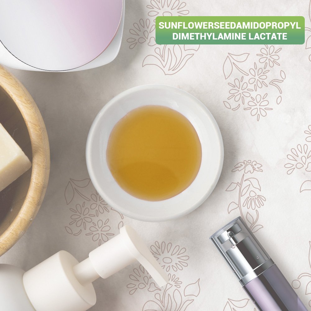 sunflower seed oil daily chemicals raw materials Sunflowerseedamidopropyl dimethylamine lactate for transparent shampoo