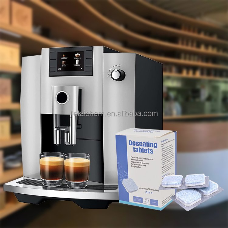 Eco friendly remove limescale deposits cleaner coffee machine descaling tablets
