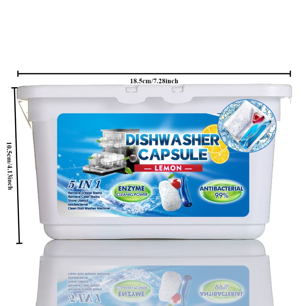 Dishwasher detergent powder to remove oil stains Kitchen detergent multi effect in one dishwashing gel