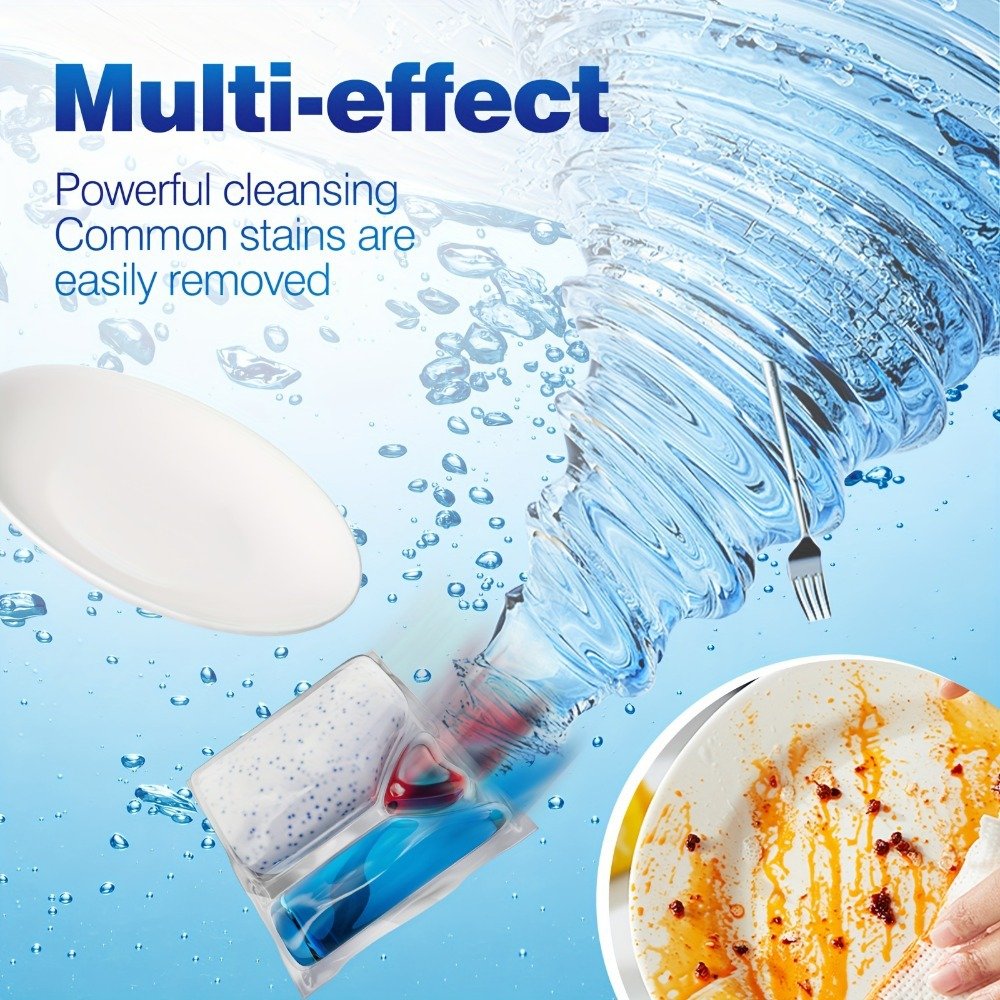 Dishwasher detergent powder to remove oil stains Kitchen detergent multi effect in one dishwashing gel