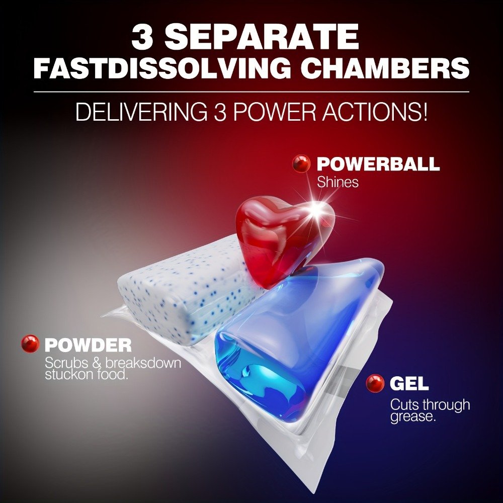 Dishwasher detergent powder to remove oil stains Kitchen detergent multi effect in one dishwashing gel