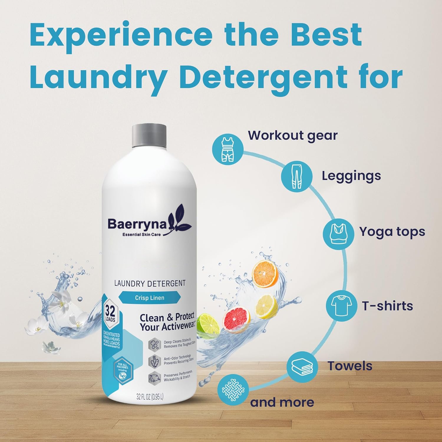 Hypoallergenic And Biodegradable Formula Laundry Detergent Liquid For Washing Clothes