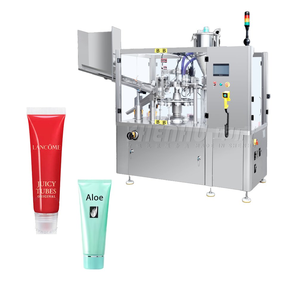 Daily Chemical Products Ultrasonic Plastic Tubes Filler Sealer Tube Toothpaste Sealing Packing Machine