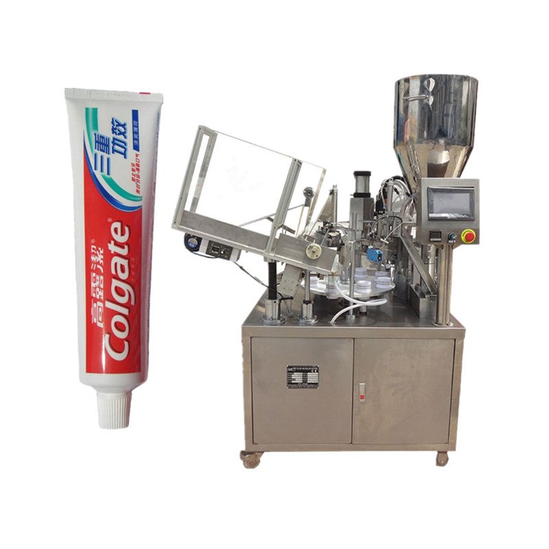 Daily Chemical Products Ultrasonic Plastic Tubes Filler Sealer Tube Toothpaste Sealing Packing Machine
