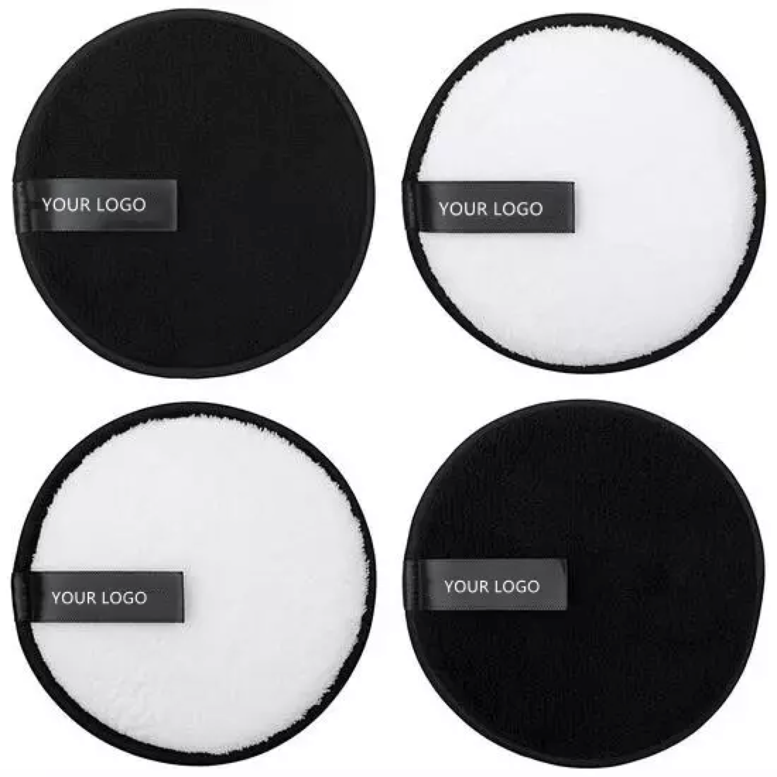 New reusable microfiber spa facial pads custom cleansing pads organic eco-friendly washable microfiber makeup remover pads