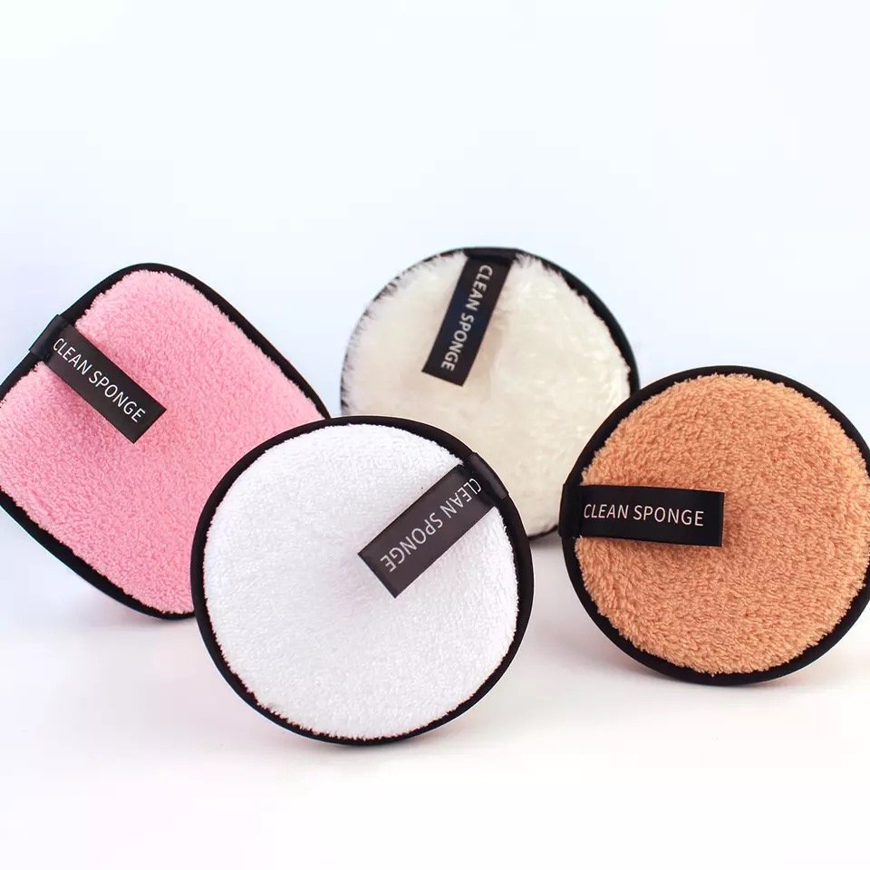 New reusable microfiber spa facial pads custom cleansing pads organic eco-friendly washable microfiber makeup remover pads
