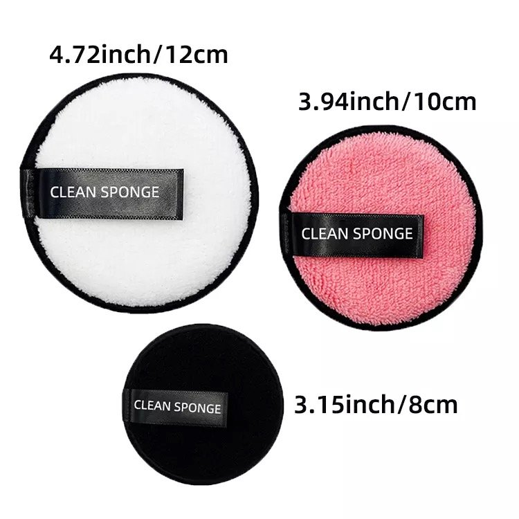 New reusable microfiber spa facial pads custom cleansing pads organic eco-friendly washable microfiber makeup remover pads