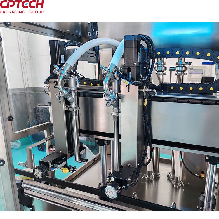 Full automatic liquid production line with feeder with capper for pharmaceutics, daily chemicals, foodstuffs