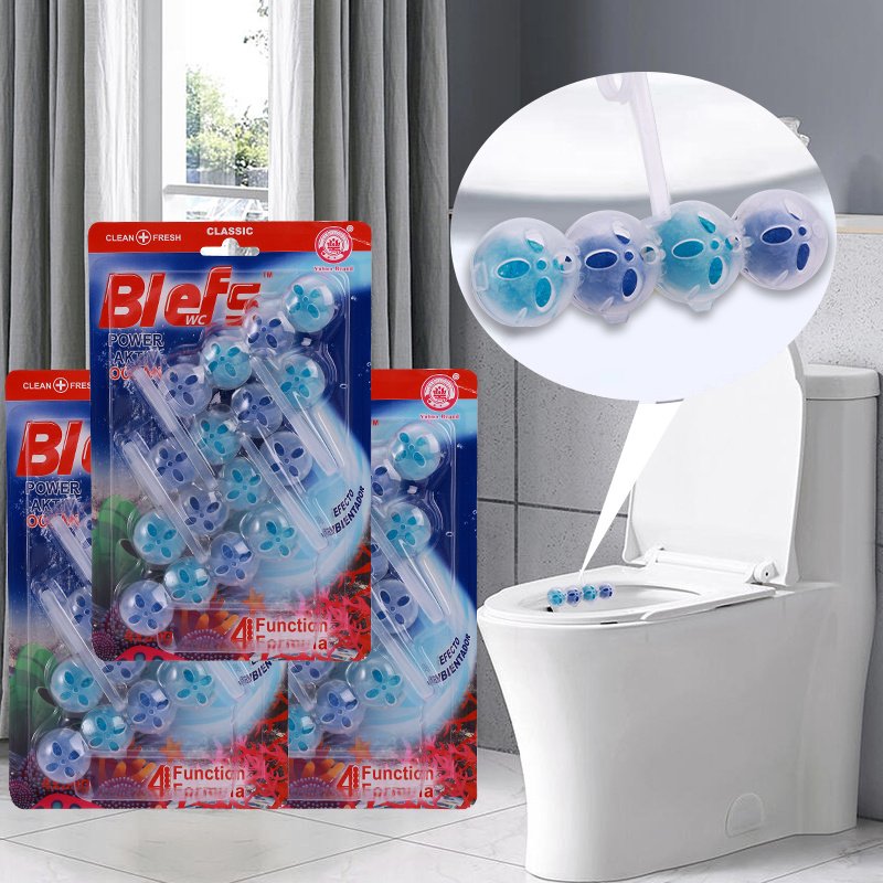 High Quality Multi-Purpose Household Chemicals Best Toilet Bowl Cleaner Deodorizer & Air Freshener Solid Blister Card Packaging