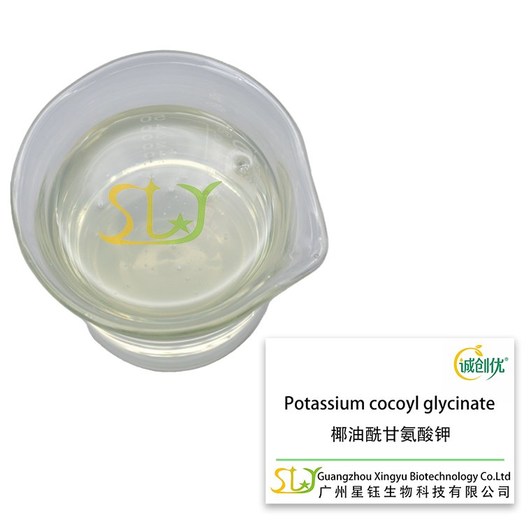 Hot sale detergent for daily chemical raw materials Shampoo Body wash Potassium Cocoyl Glycinate 301341-58-2