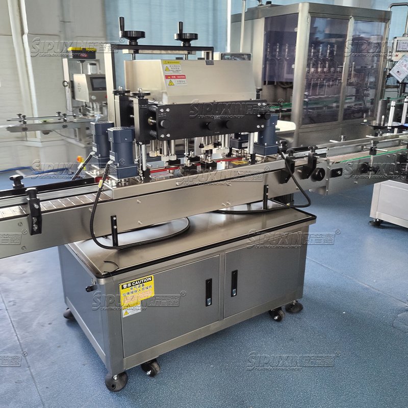 SPX New designed 4 nozzles tacking filling machine screw capping Fast filling speed daily chemical lotion filling machine