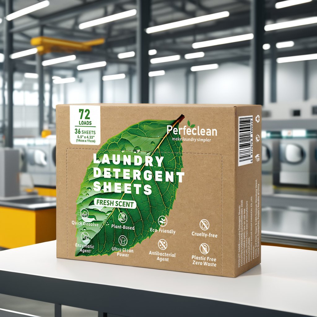 Eco-Friendly Laundry Detergent Sheets Strips Tablets Biodegradable Fresh Fragrance Laundry Sheets for Efficient Cleaning