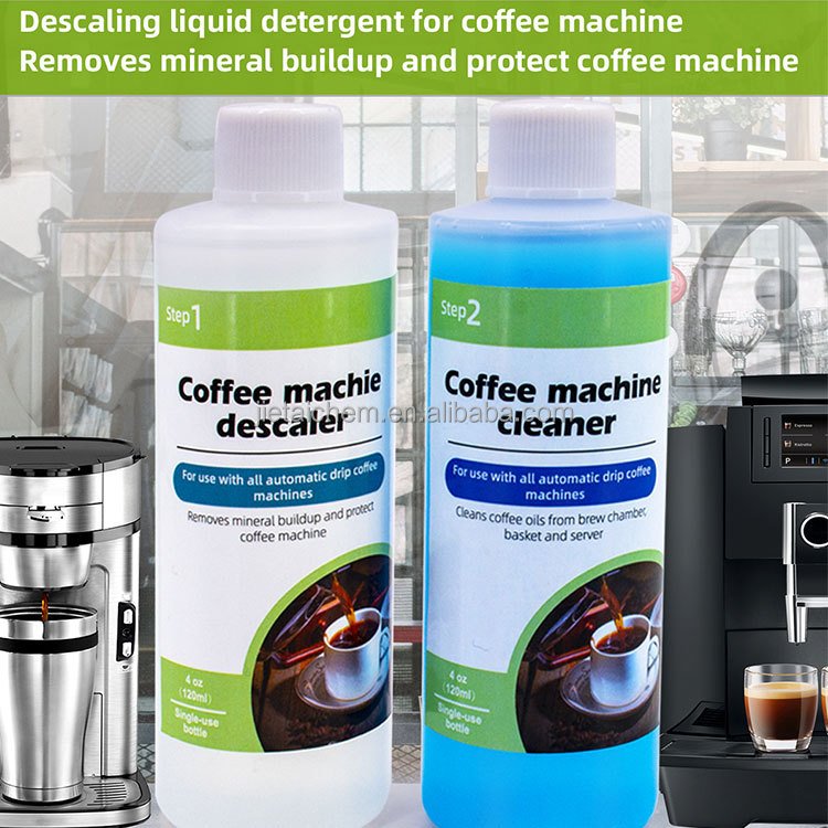 Coffee Maker Cleaner and Descaler Kit - Professional at Home Coffee Machine Cleaning and Descaling