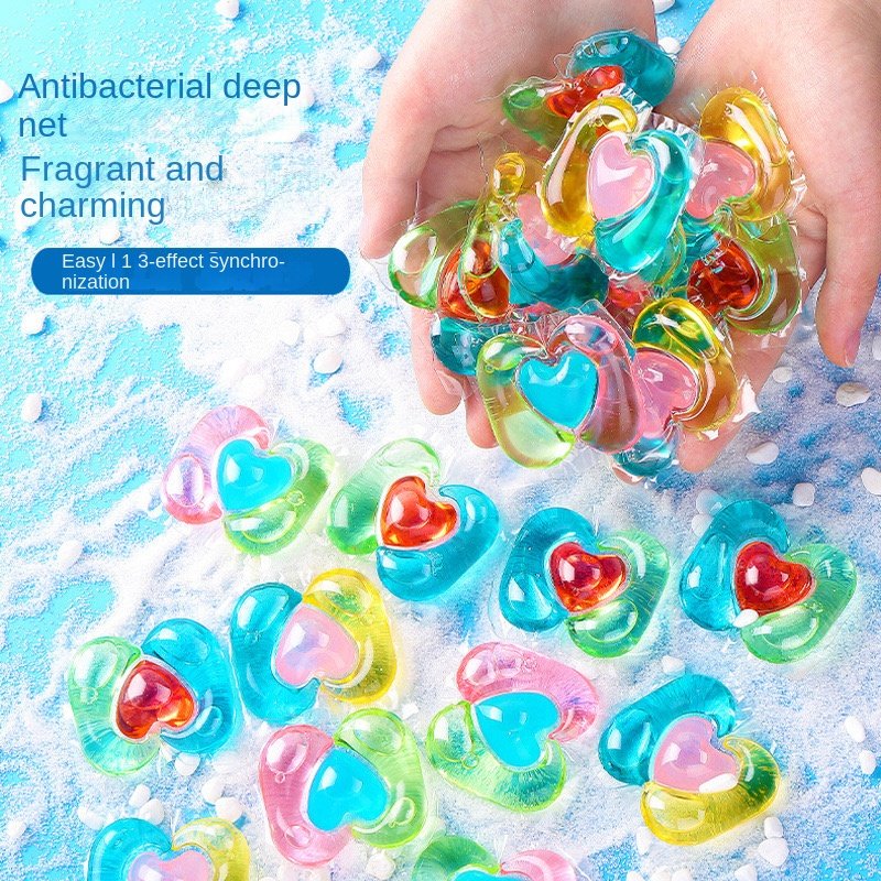 Hypoallergenic Laundry Capsules Color Protection High Efficiency Satin Removal Laundry Detergent Pods for Sensitive Skin