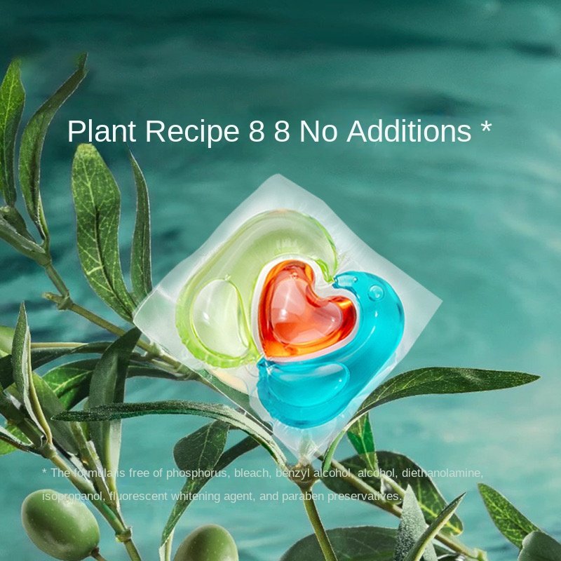 Hypoallergenic Laundry Capsules Color Protection High Efficiency Satin Removal Laundry Detergent Pods for Sensitive Skin