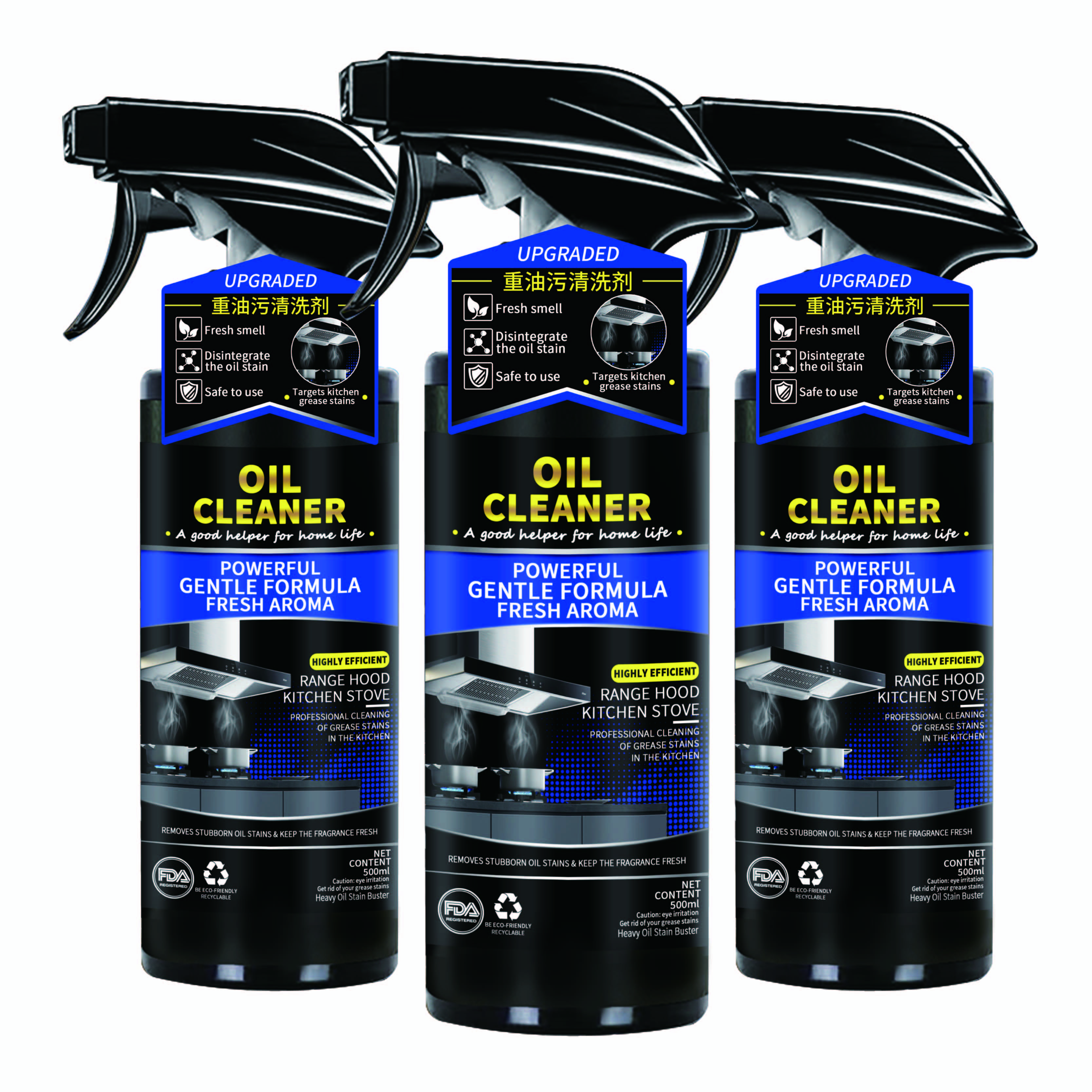 Daily Use Professional Home Cooktop Protective Kitchen Cleaner Degreaser Best Sale