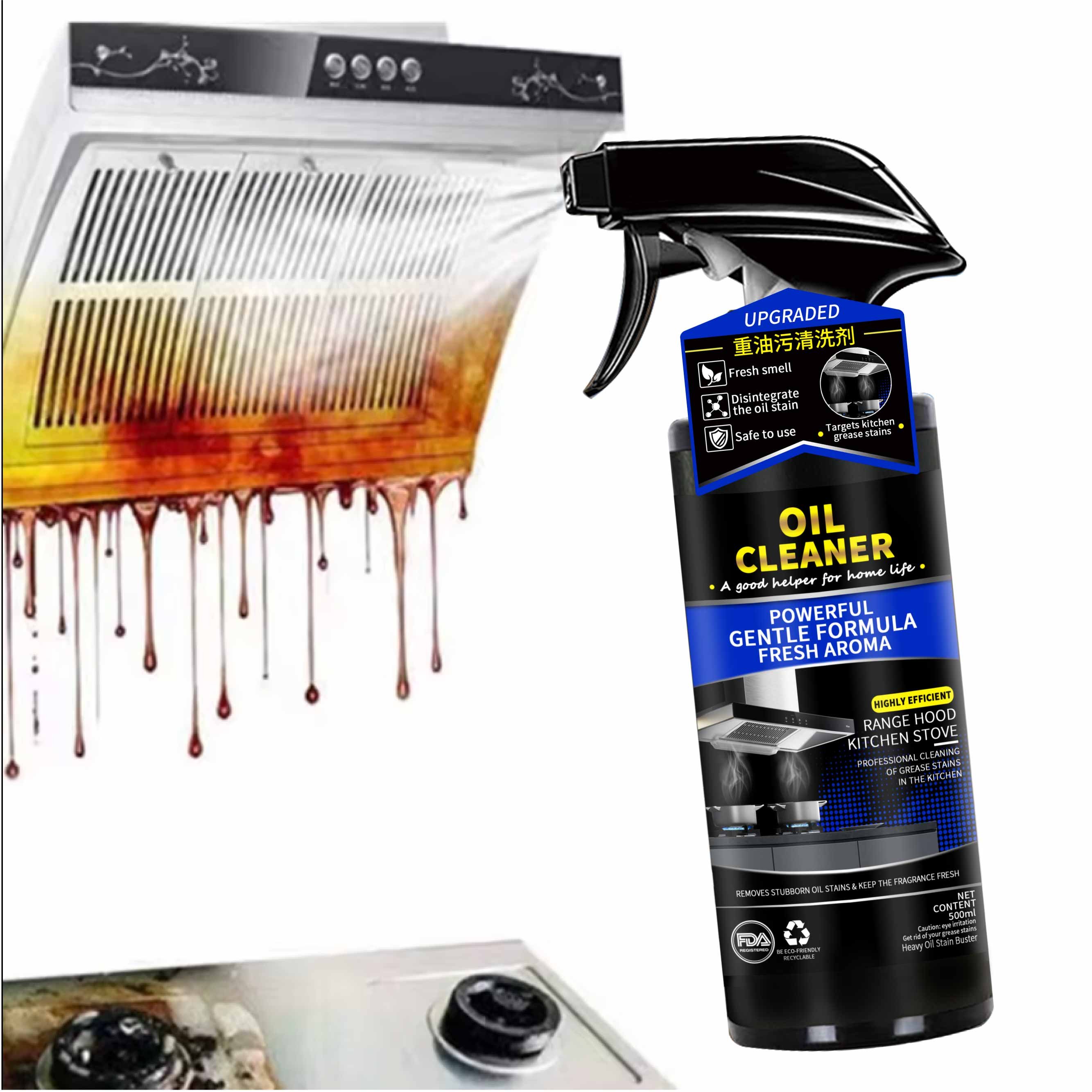 Daily Use Professional Home Cooktop Protective Kitchen Cleaner Degreaser Best Sale