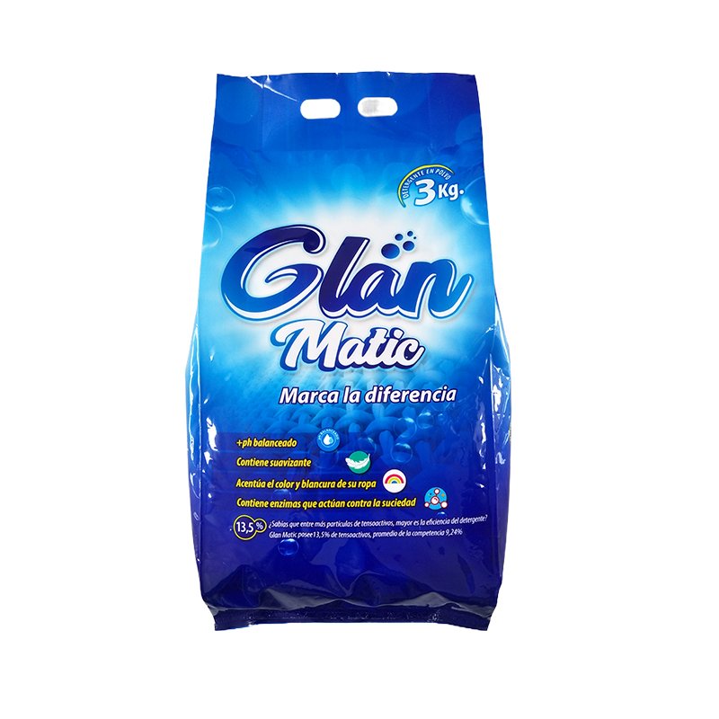 The Aojie washing powder private label customize formula 30g 400g small plastic bags one container MOQ