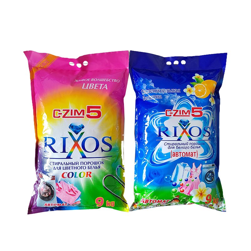The Aojie washing powder private label customize formula 30g 400g small plastic bags one container MOQ