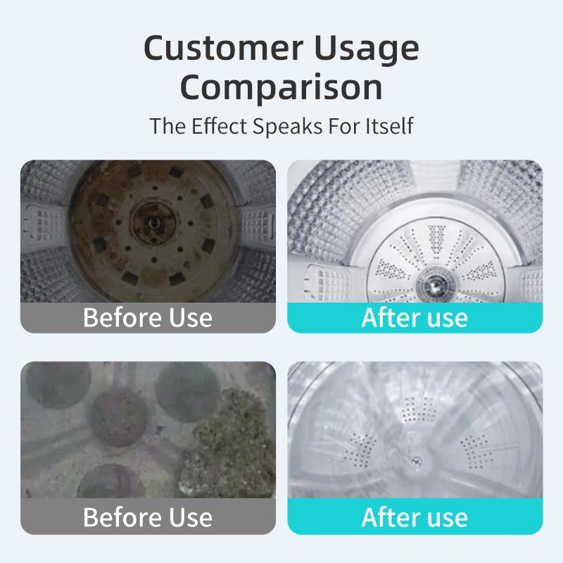 Powerful Household Cleaning Washing Machine Tank Cleaner Descaling Disinfection Sterilization Stain Removal