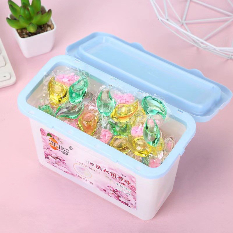 eco 3 in 1 liquid laundry capsules scented booster beads detergent capsule pods