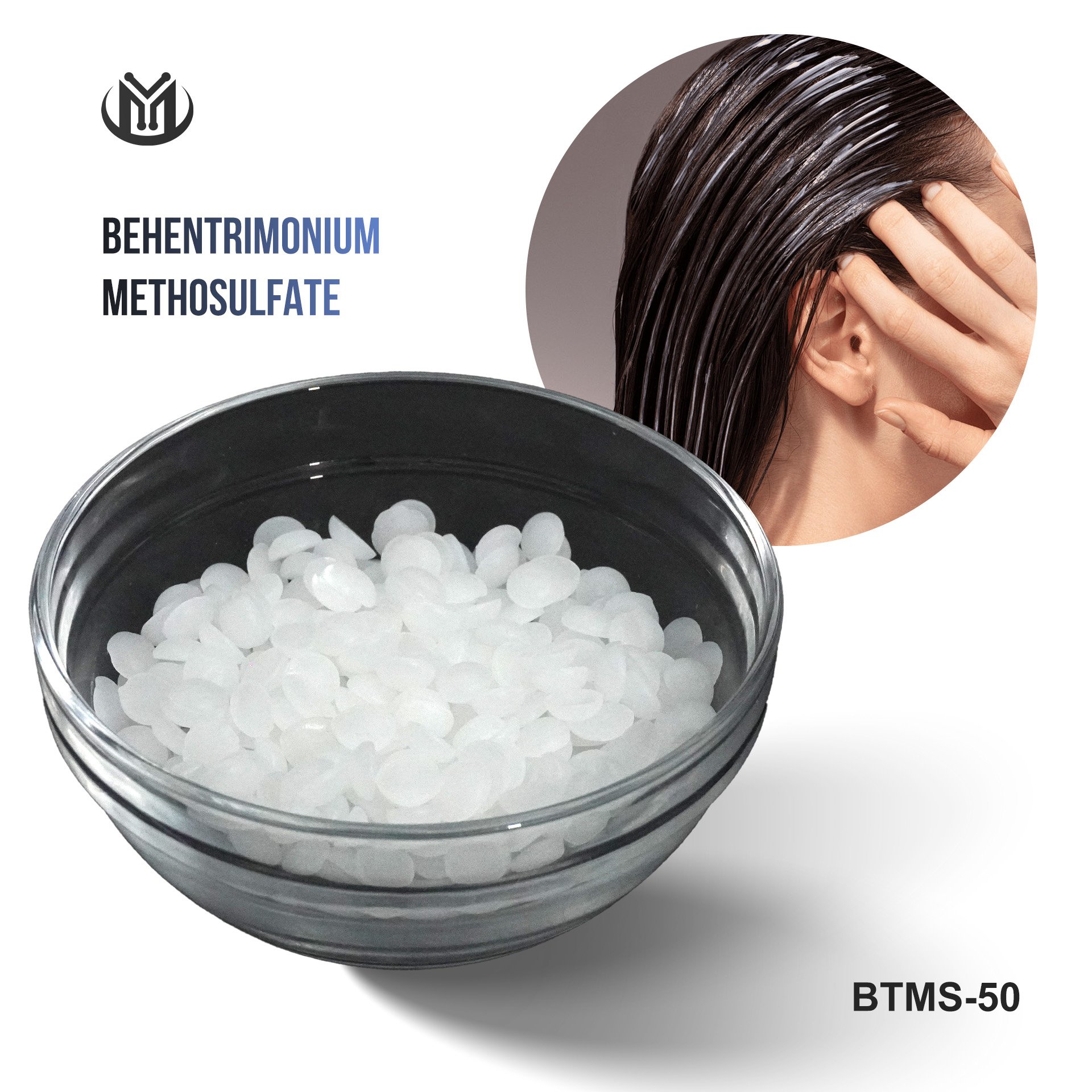 Daily chemicals Cosmetic Raw Materials Btms 50/80 CAS 81646-13-1 Behentrimonium Methosulfate emulsifier btms-50 for Hair Care
