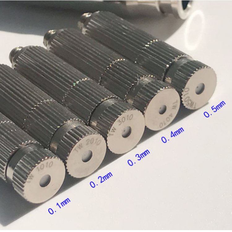 Stainless steel high pressure nozzle outdoor cooling and moisturizing 0.1-0.5mm mist nozzle