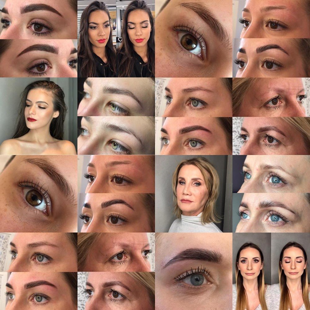 Private Label henne sourcil Tattoo Cream Henna Brow longlasting at home Eyelash brow Eyebrow Tint Dye tinting Kit